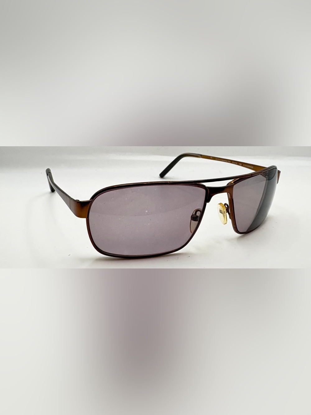POMY Eyewear 208 Brown Pilot Sunglasses Frames Only